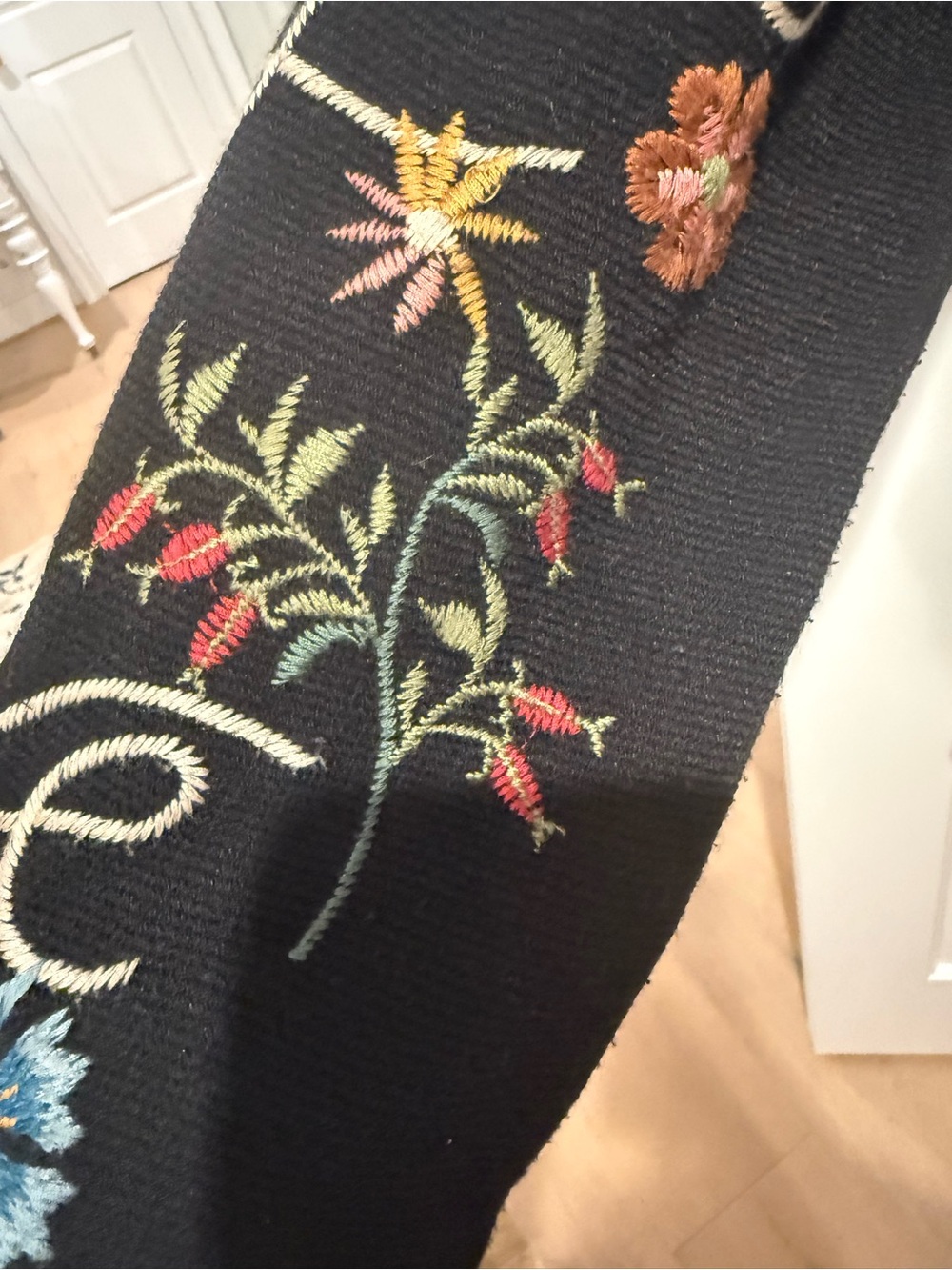 Johnny Was Rana Hooded Black Embroidered Cardigan XL - Picture 9 of 13